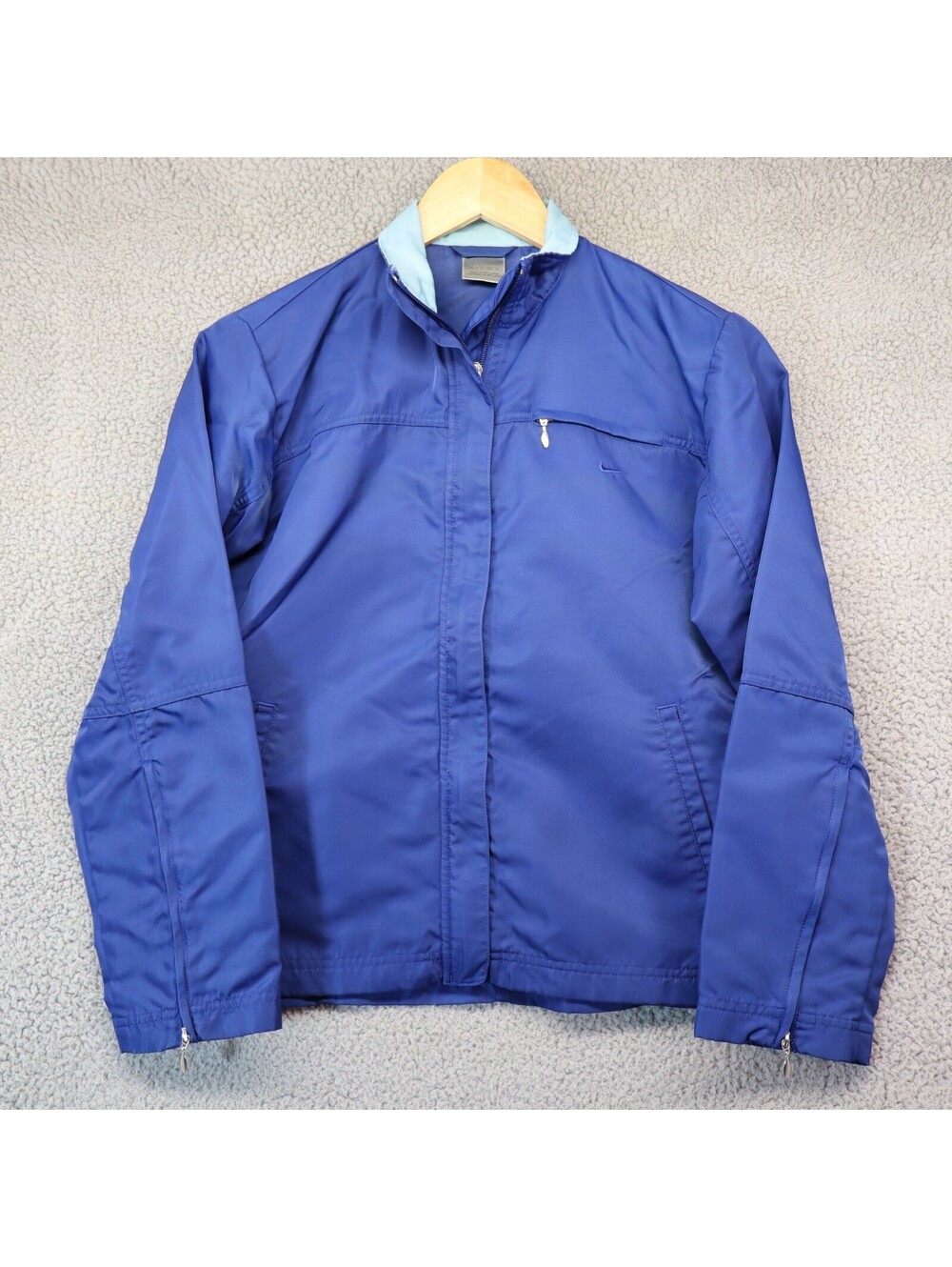 Nike Golf Clima Fit Women XS Jacket Blue Full Zip Waterproof